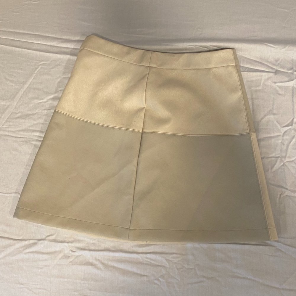 BB Dakota Patch Vegan Leather Skirt - size 8